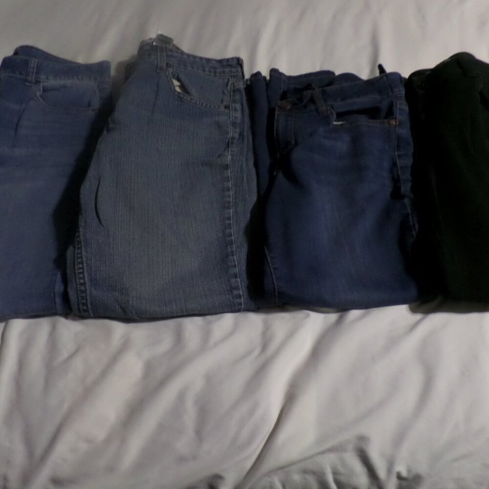 Jean Women’s Bundle – Lot of 4 – Levis, Ralph Lauren, 1822, D Jeans – Size 12